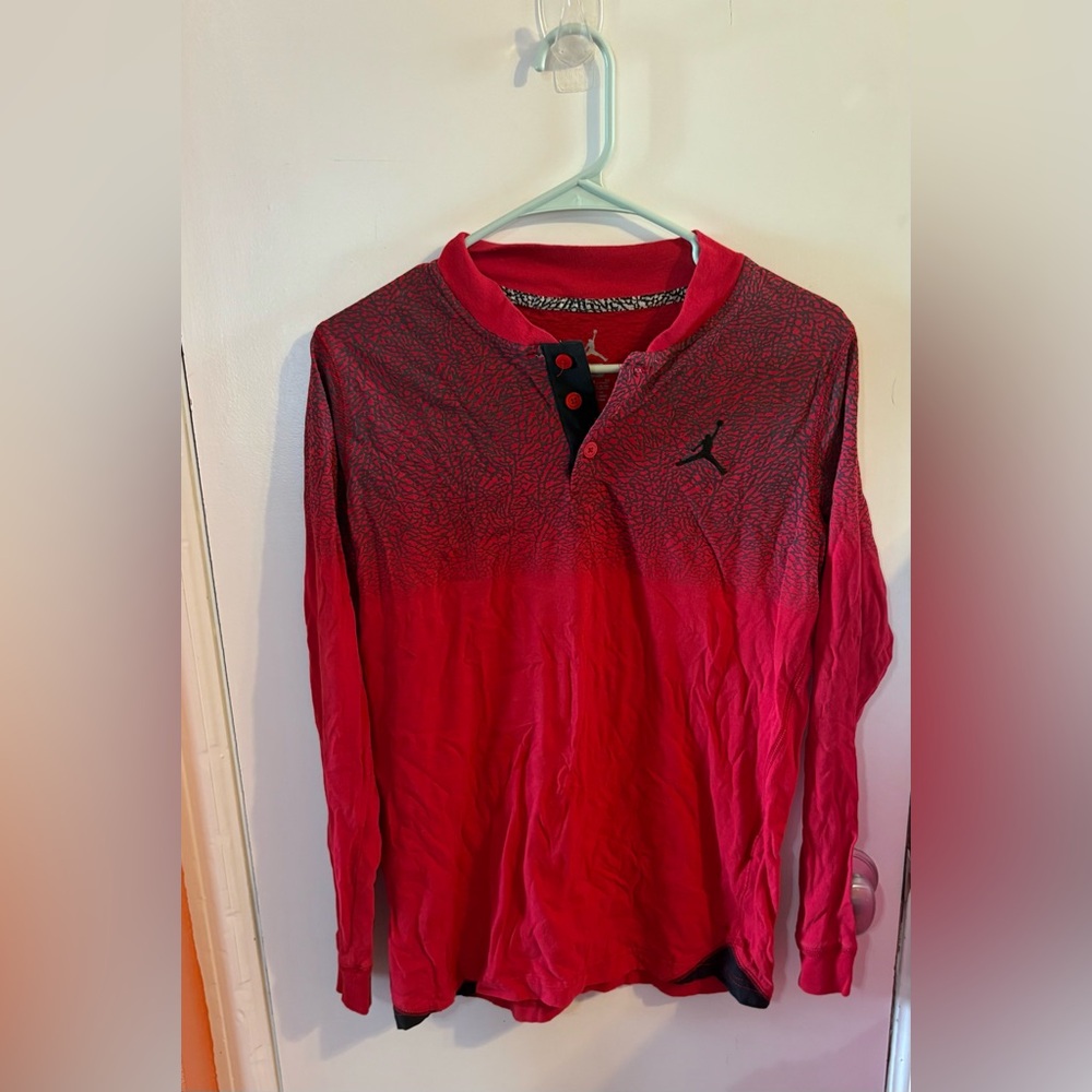 Jordan Red Long Sleeve Shirt